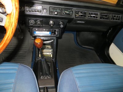 Close Up View of Front Dash and Consoles