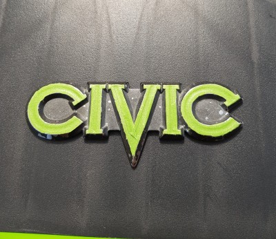 green civic badge