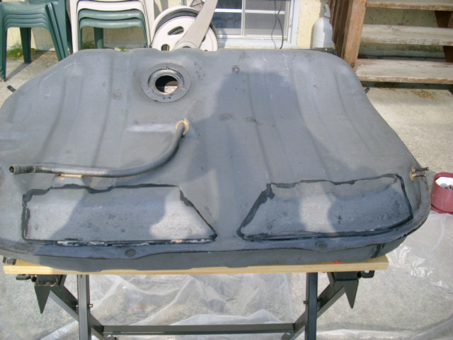 Gas Tank Sandblasted &amp;amp; Inside Refinished